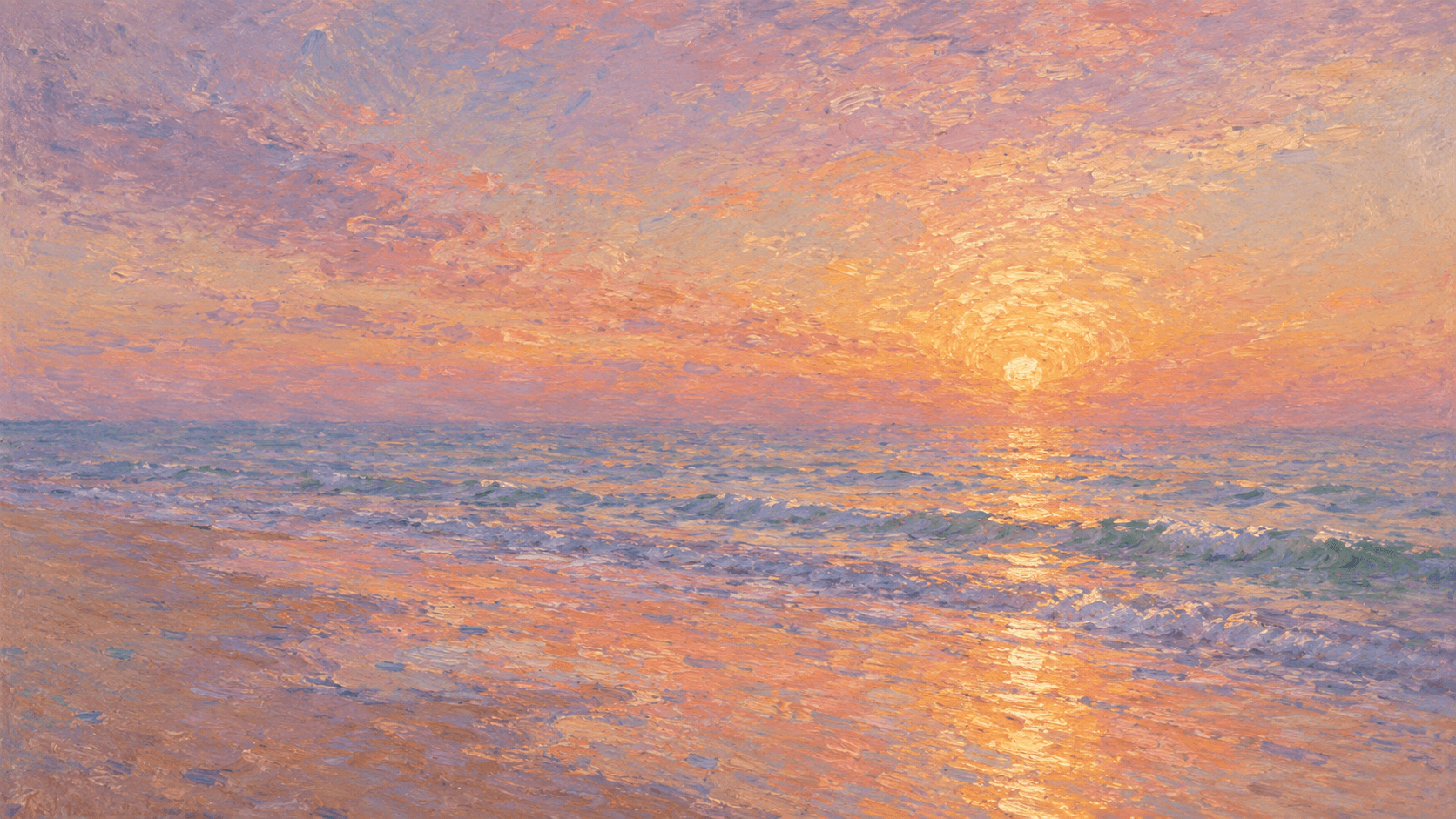 Sunset beach background